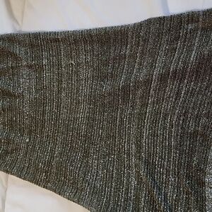 BEBE Metallic See-Through Top with 2 Zippers on the Side Size Small